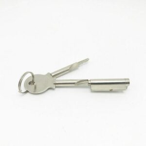 Black sliding refrigerator freezer door fridge lock