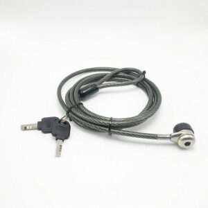 high tension combinational retractable cable lock with keys for laptop