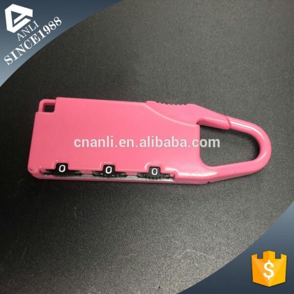 Factory directly 64*22*8mm combination pink padlock for AL-JM-8002 — изображение 5
