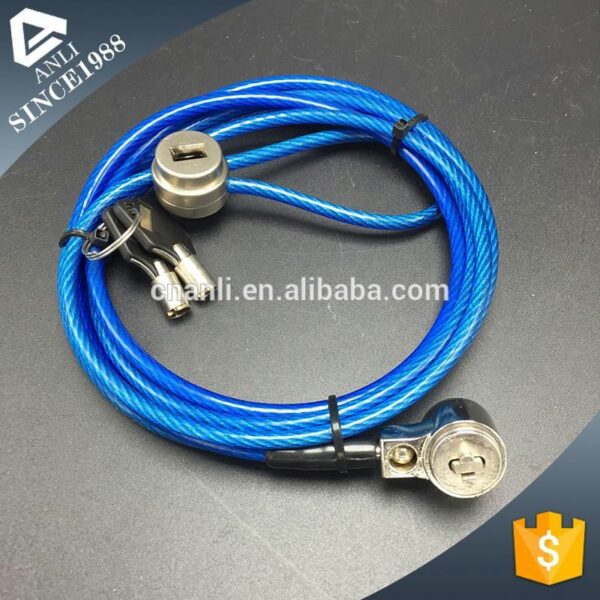 Flexible steel cable notebook laptop combination cable lock for computer - Image 3