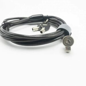 new design security cable luggage lock cable with wire for laptop lock key