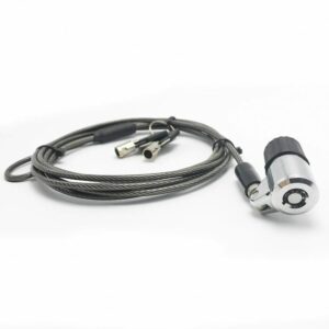 carbon steel cable laptop pc computer case safe lock with master mini key