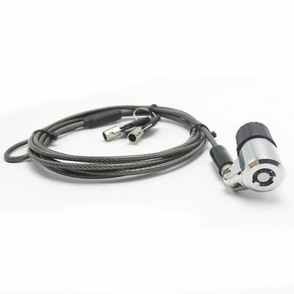 carbon steel cable laptop pc computer case safe lock with master mini key