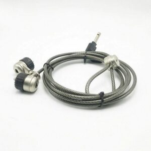 Durable in use wire rope travel cable tablet security lock