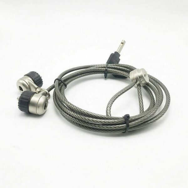 Durable in use wire rope travel cable tablet security lock
