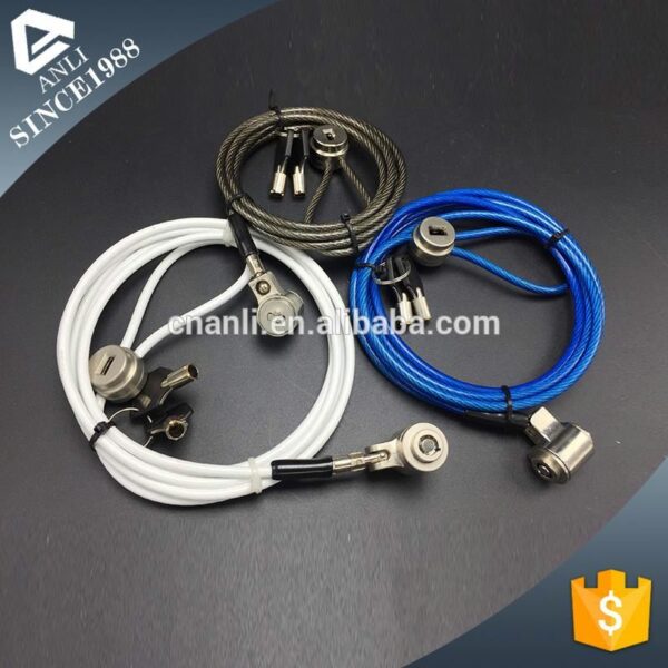 New Type Laptop Computer Curl Cable Lock With T-bar - Image 2