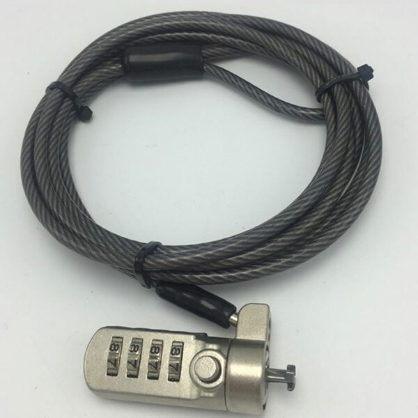 chain 4-digits dual-mechanism computer security cable lock for tablets — изображение 5