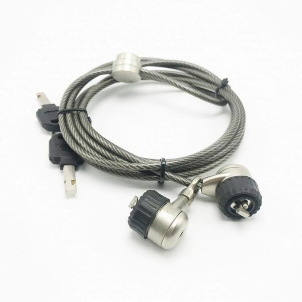 4.0mm PVC Coated Steel Wire Computer Security Anti-theft Lock for Desktops - Image 6