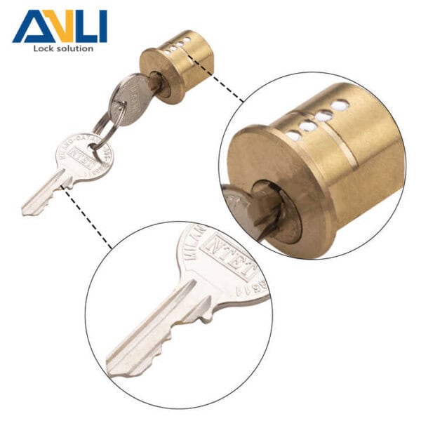 ANLI Customizable LOGO Solid Copper Mini Cam Lock - Image 3
