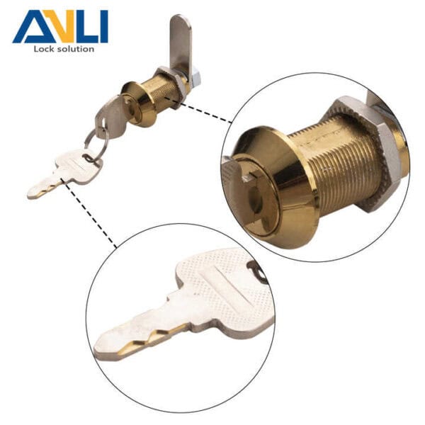 ANLI Customized Tubular Lock Zinc Alloy Cabinet Door Lock — изображение 2