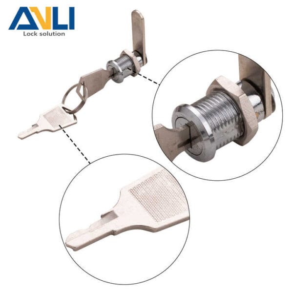ANLI Tubular Cam Lock Round Cam Locks for House Cabinet - Image 2