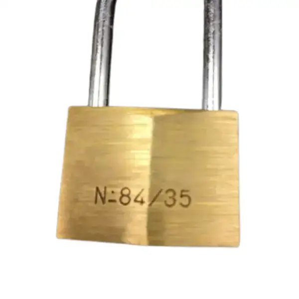 Secure high-security weatherproof padlock with durable brass body and hardened steel shackle, ideal for protecting valuable assets in harsh outdoor environments.
