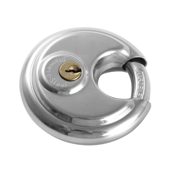 304 Stainless Steel Resettable Round Disc Padlock - Image 4