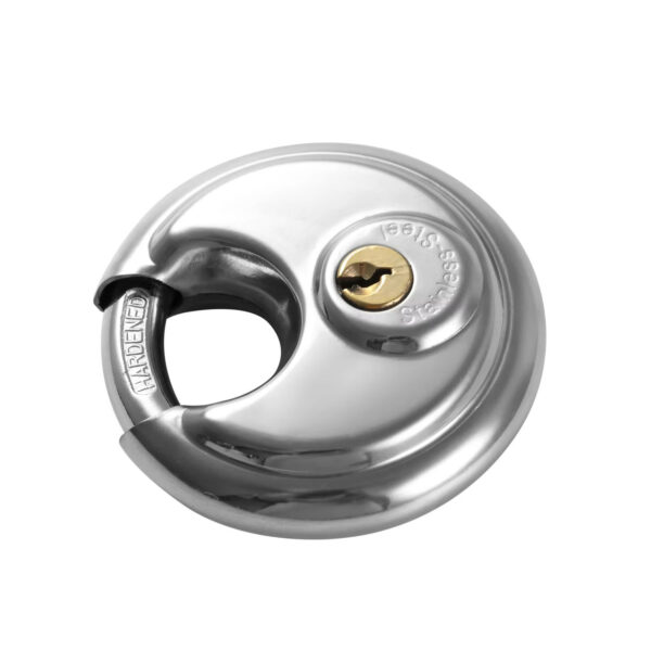 304 Stainless Steel Resettable Round Disc Padlock - Image 3