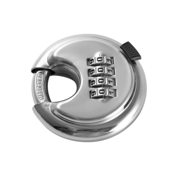 High-security combination lock padlock for home, office, and outdoor security with adjustable tumblers. Durable, corrosion-resistant, and easy to reset, ideal for safeguarding valuables and belongings.