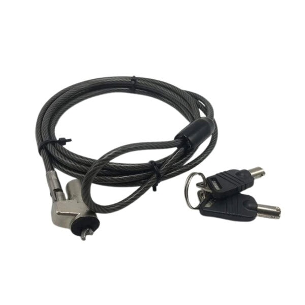 Secure your laptop with the ANLI LOCK cable lock, featuring a durable steel cable and key lock mechanism for reliable theft prevention. Compatible with various laptops and devices.