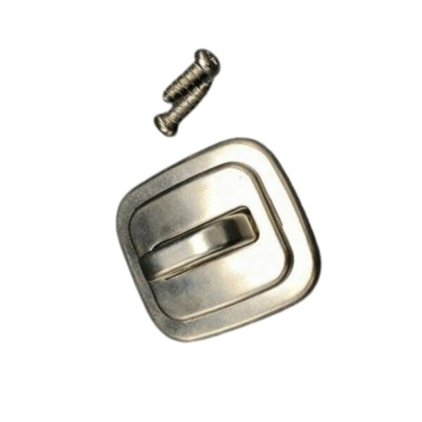 Secure laptop anchor with screw for enhanced stability and safety.