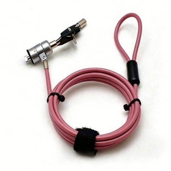 High-quality pink tubing syringe repair instrument with metal and plastic components. Perfect for medical, veterinary, or laboratory use, ensuring precise and reliable connections for fluid transfer.