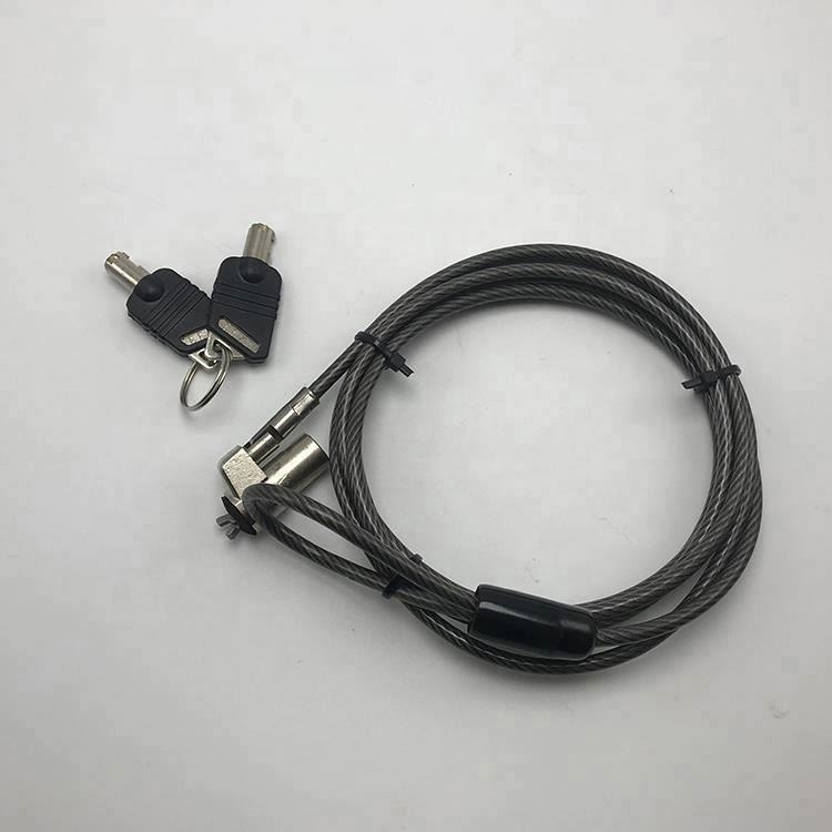 Security cable lock with keys for electronics and laptop security.