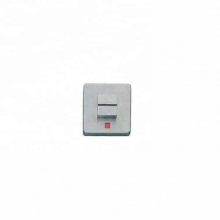 Switch on white wall plate with a red indicator light for electrical control and home automation systems.