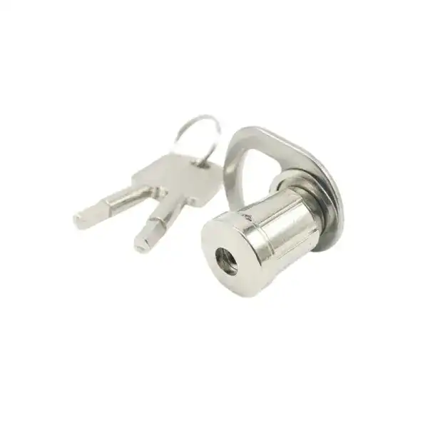 High security commercial freezer lock cylinder with key for enhanced safety and access control. Ideal for securing commercial freezers and ensuring product safety.