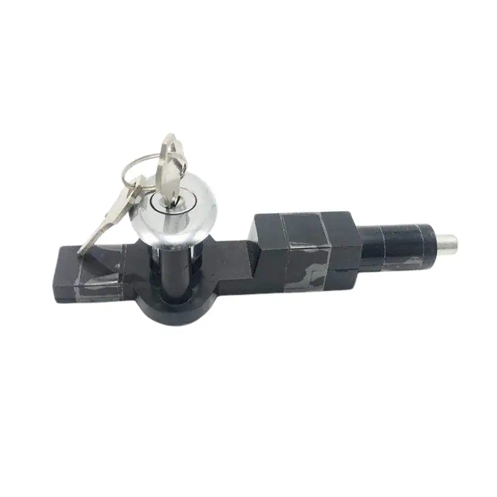 Secure refrigerator door lock for enhanced safety and child protection.