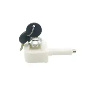 Refrigerator door lock featuring a key, designed for secure storage in commercial refrigeration units. Easy to install and operate, ideal for preventing unauthorized access to fridge compartments.