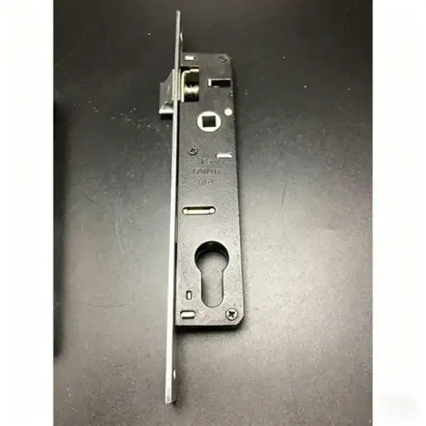 High-security zinc alloy mortise lock for durable door hardware installation.