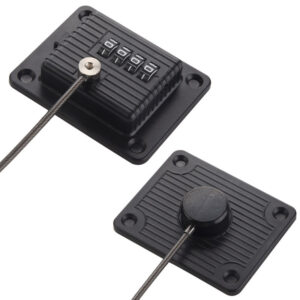 High-security ANLI LOCK panel with numeric combination lock, durable black design, suitable for safes, doors, and cabinets, offering reliable theft protection and easy access control.