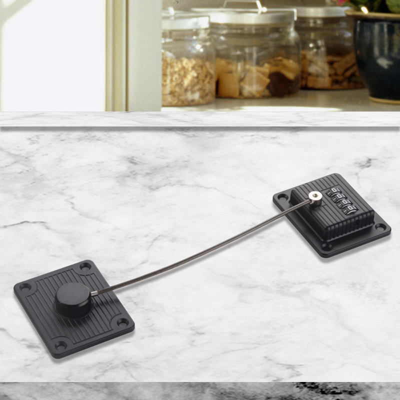 Versatile security cable lock with combination lock, ideal for securing doors, cabinets, and safes with ANLI LOCK, providing enhanced safety and anti-theft protection.