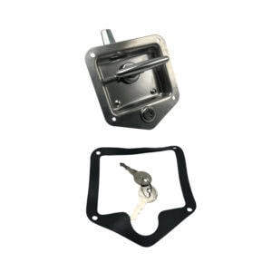 Security stainless steel T handle lock with gasket and matching keys for durable, weather-resistant security solutions. Ideal for industrial and commercial applications.