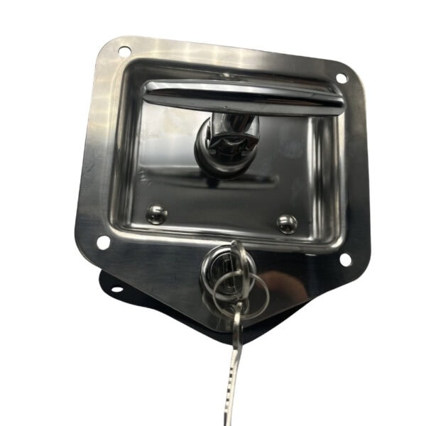 Security stainless steel T handle lock with gasket and keys for durable, weather-resistant security solutions. Ideal for industrial, marine, and outdoor applications.