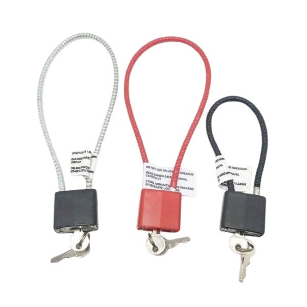 ALTI LOCK cable padlocks with keys, featuring three different sizes for versatile security applications. Durable, lightweight, and easy to use, ideal for securing lockers, bikes, and storage units.