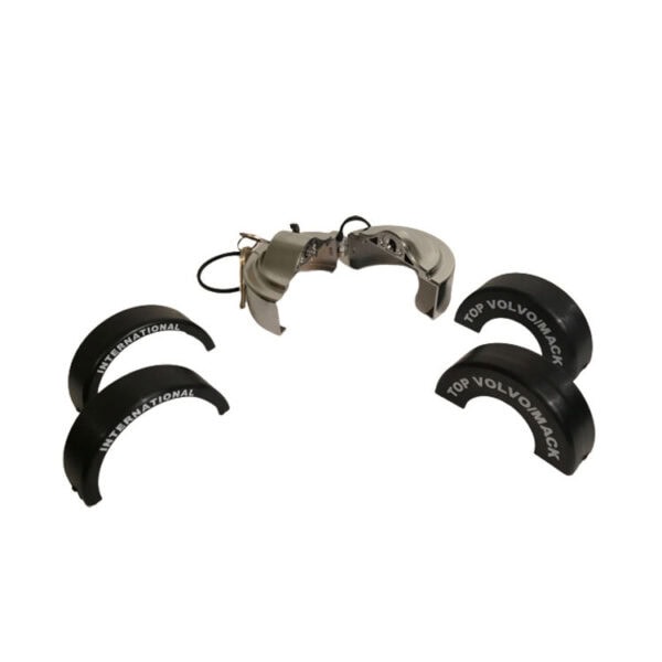 Heavy-duty anti-theft fuel cap lock with protective covers, designed for vehicle security and theft prevention. Compatible with various vehicle models, ensuring safety and durability.