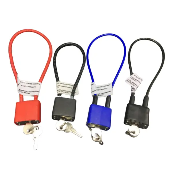 Heavy-Duty Steel Cable Gun Lock with Key