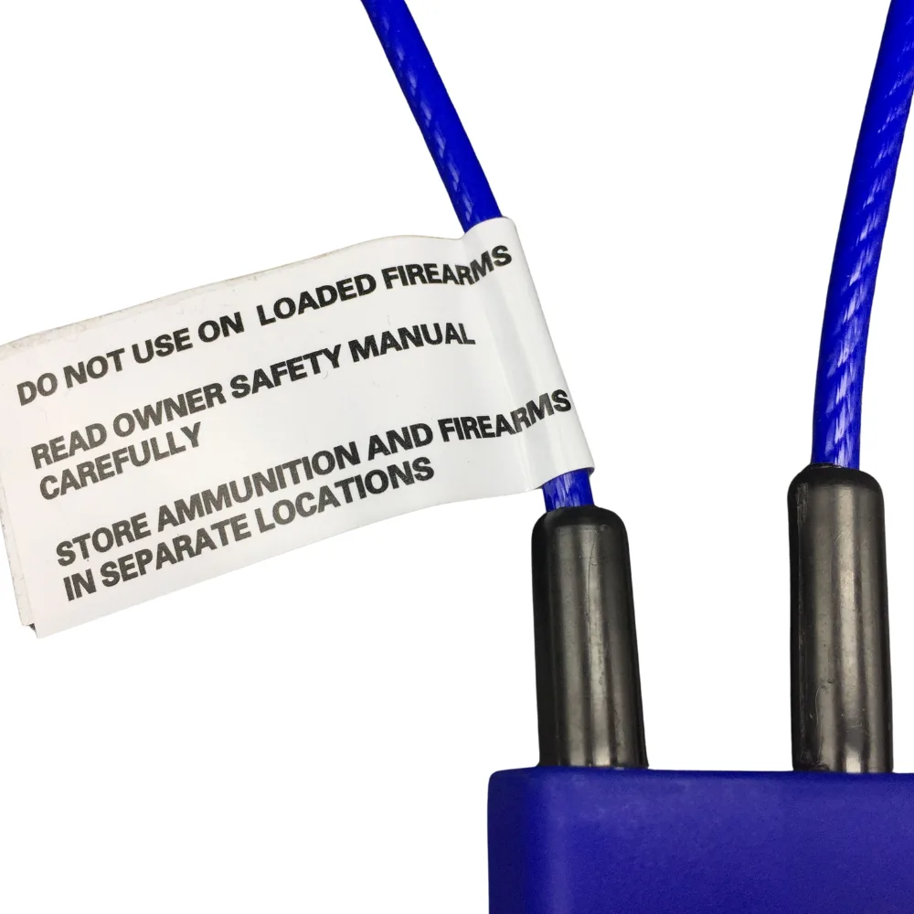 Heavy-Duty Steel Cable Gun Lock with Key - Image 6