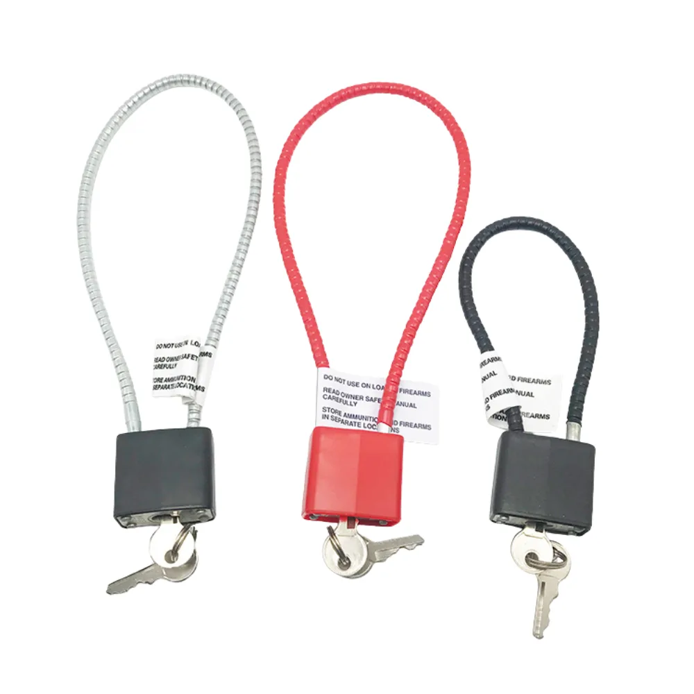 Heavy-Duty Steel Cable Gun Lock with Key - Image 2