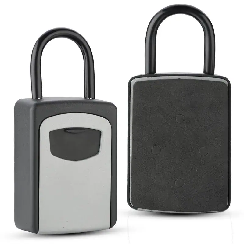 Secure key storage lock box with durable construction and combination lock for easy access. Ideal for property management, real estate, and outdoor use.