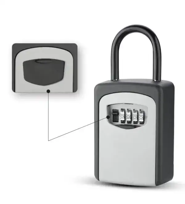 High-security ANLI LOCK key lock box with combination dial for secure storage.