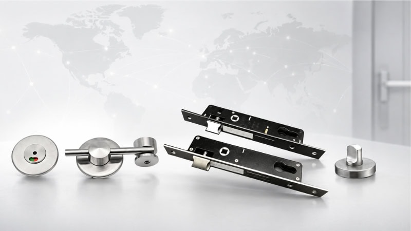 High-quality ANLI LOCK door lock components including latch, strike plate, and lock mechanism for security and durability.