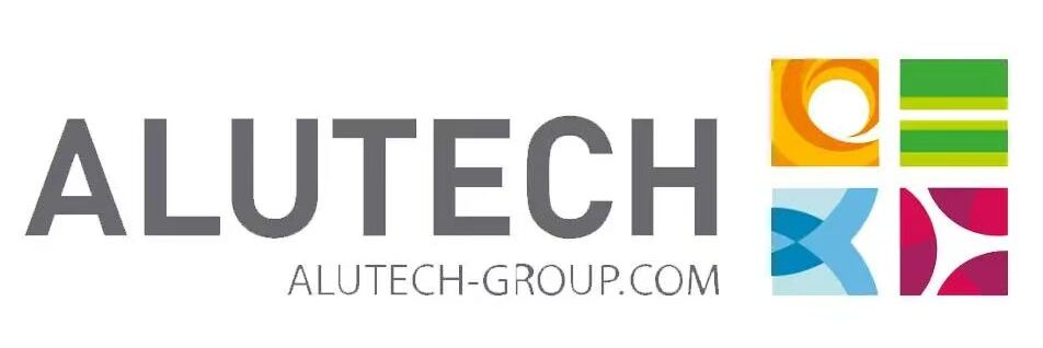 ALUTECH logo featuring colorful geometric symbols representing innovation and technology.