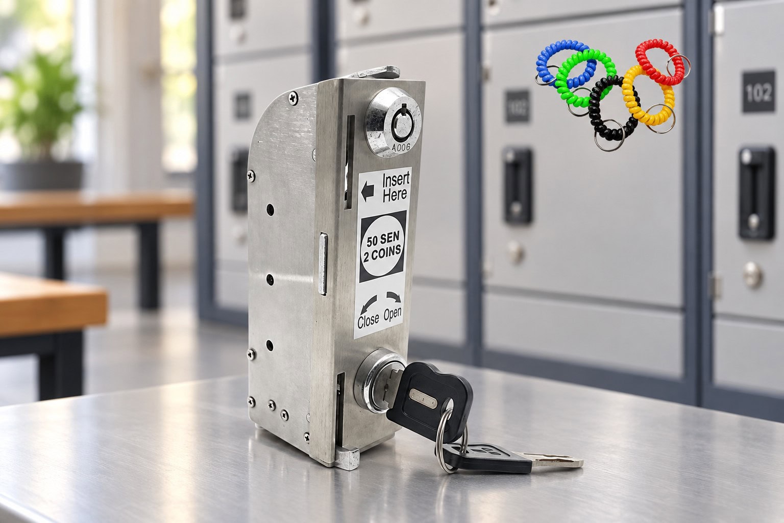 Popular Stainless Steel Euro Coin Door Lock